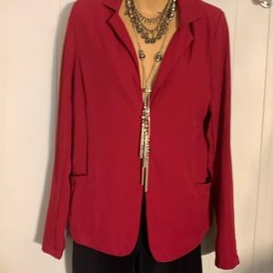 Red blazer comforter size large